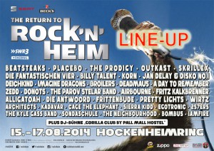 Rock'NHeim Line-up