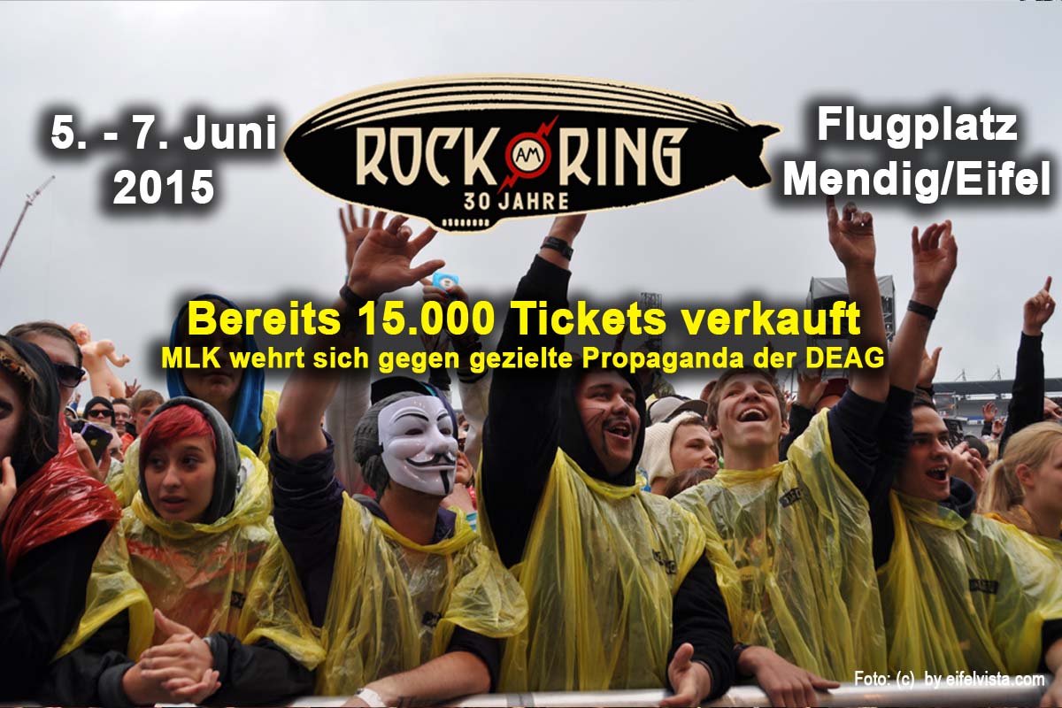 Bereits 15.000 Tickets für Rock am Ring verkauft - Veranstalter wehrt sich gegen gezielte Propaganda der Konkurrenz