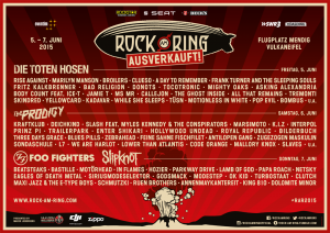 Rock am Ring 2015 - Poster, Stand 30.04.2015, Quelle MLK