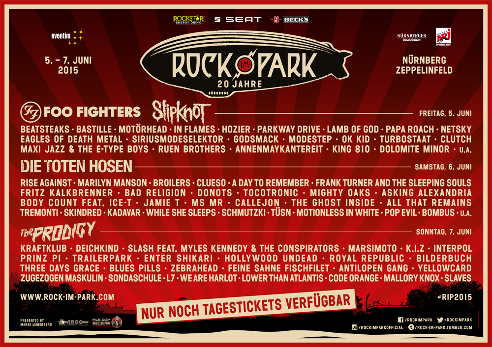 Line-up Rock im Park 2015