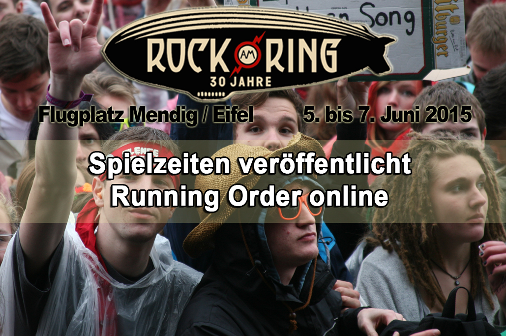 Rock am Ring 2015 Running Order