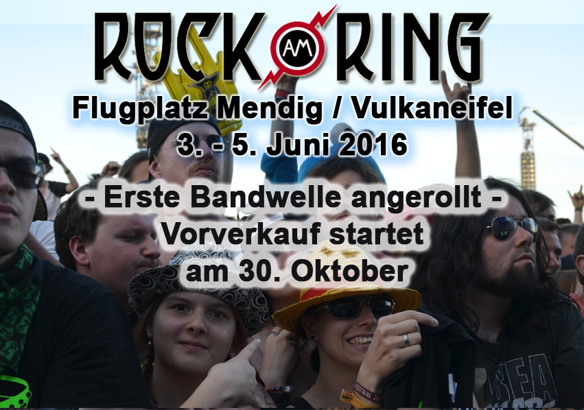 Rock am Ring gibt erste Bands bekannt - Vorverkauf startet am 30. Oktober