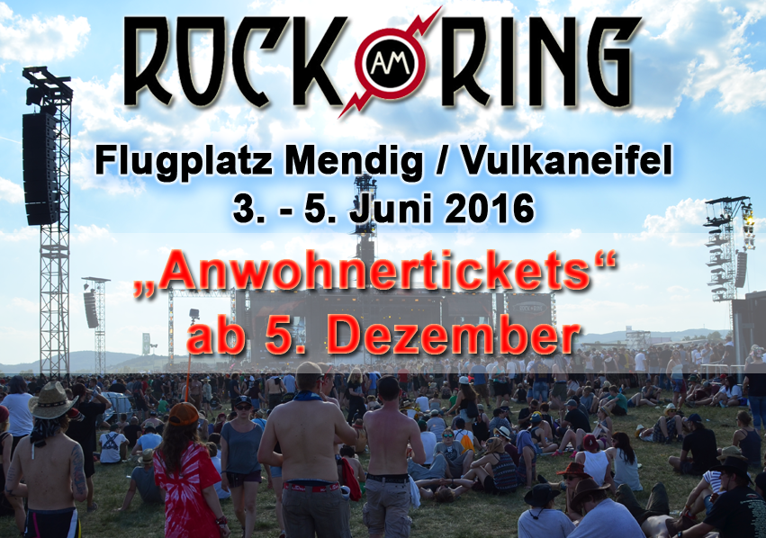 Rock am Ring 2016 - Tickets für Anwohner ab 5. Dezember