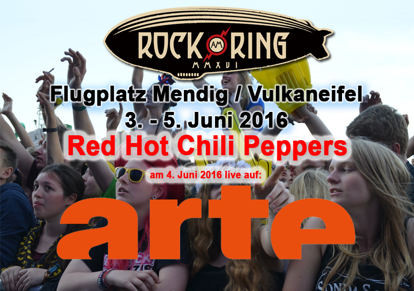 ARTE zeigt Red Hot Chili Peppers live bei Rock am Ring