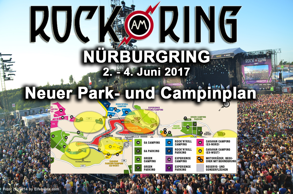 Rock am Ring Park- und Campingflächen optimiert