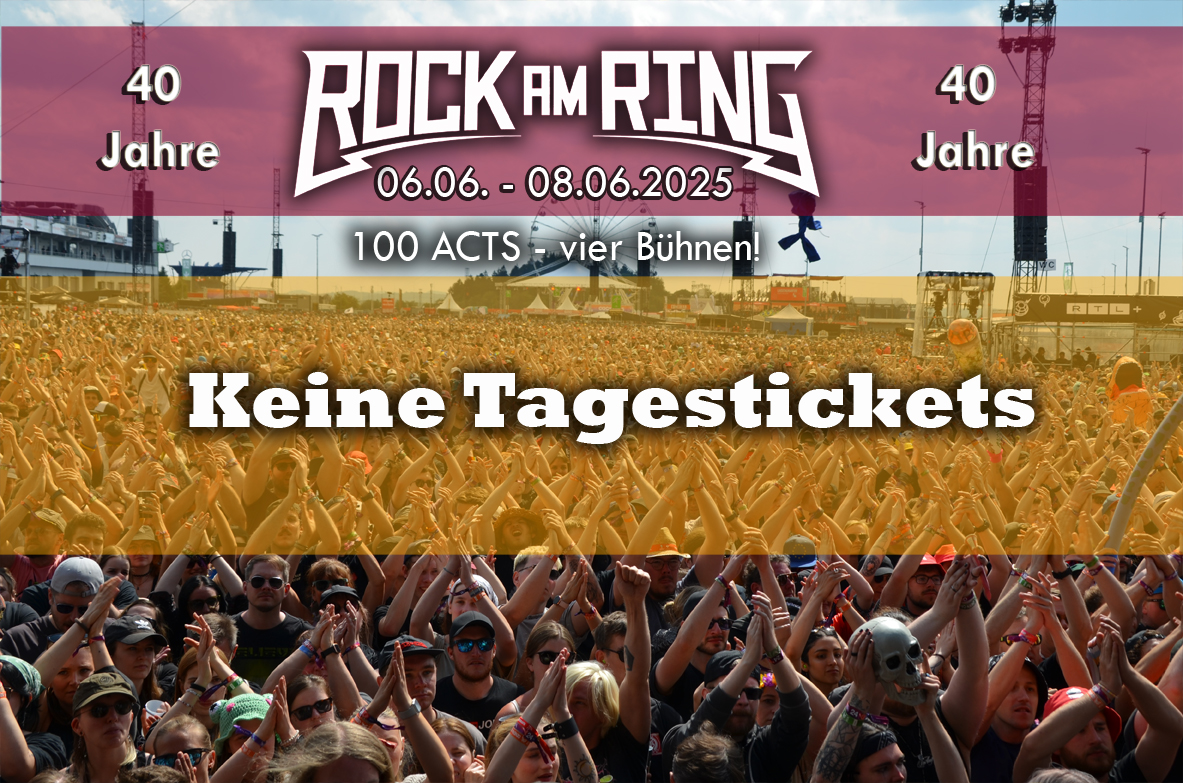 40 Jahre Rock am Ring: Keine Tagestickets